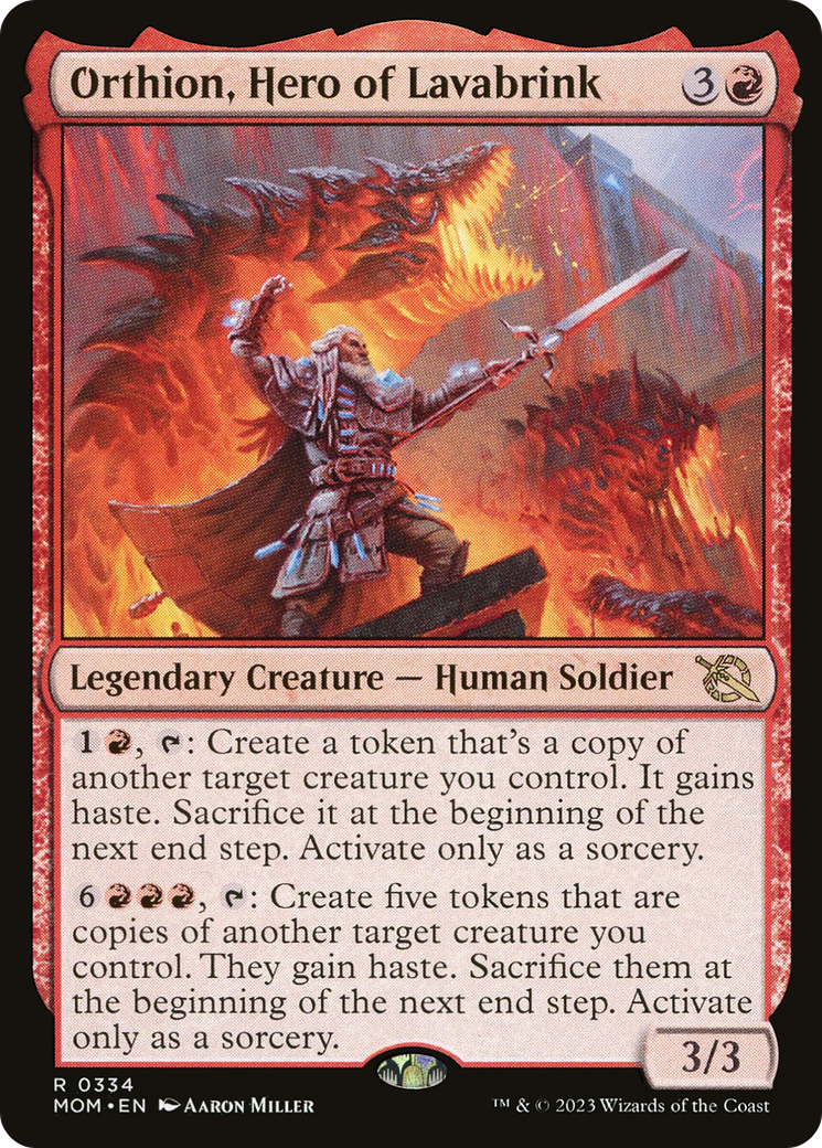 {R} Orthion, Hero of Lavabrink [March of the Machine][MOM 334]