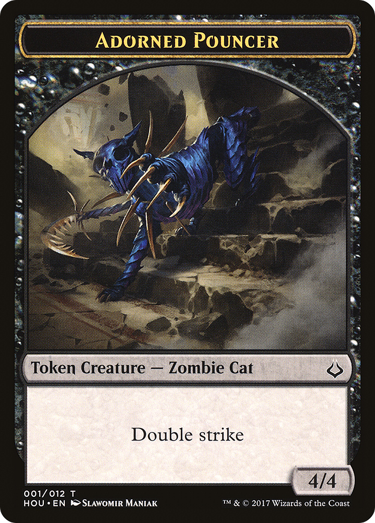 {T} Adorned Pouncer Token [Hour of Devastation Tokens][THOU 001] - Misty Mountain Games