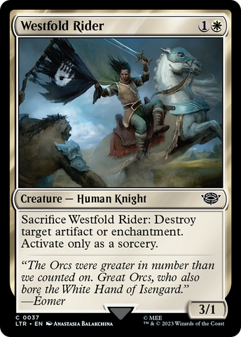 {C} Westfold Rider [The Lord of the Rings: Tales of Middle-Earth][LTR 037]