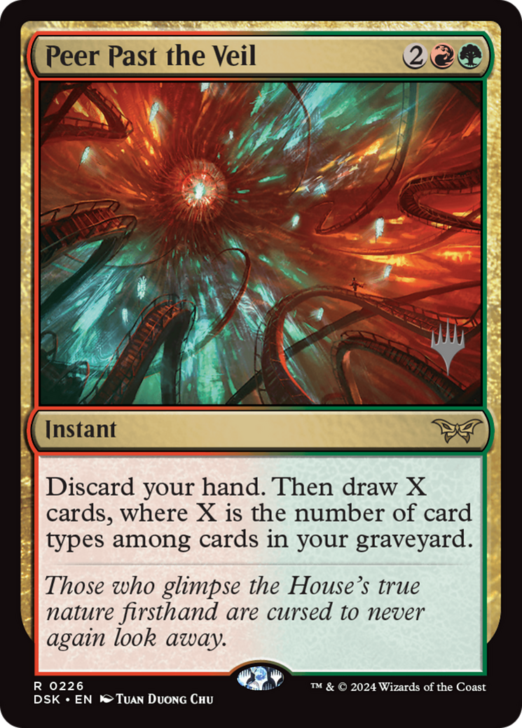 {@R} Peer Past the Veil [Duskmourn: House of Horror Promos][PP DSK 226]