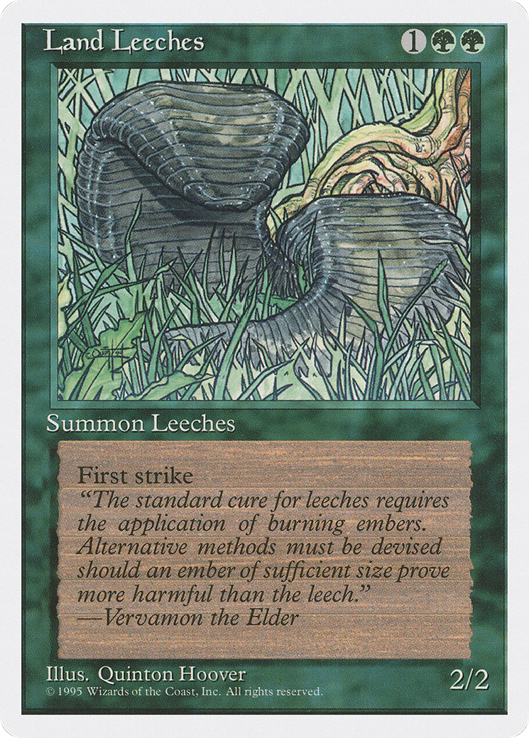 {C} Land Leeches [Fourth Edition][4ED 255]