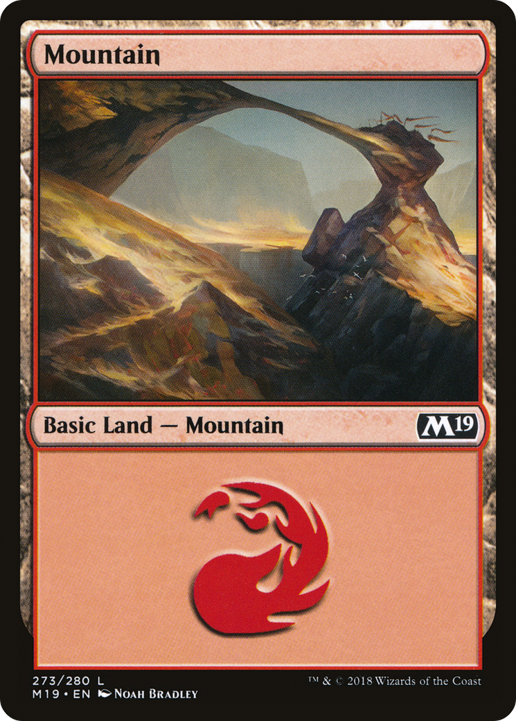 {B}[M19 273] Mountain (273) [Core Set 2019]