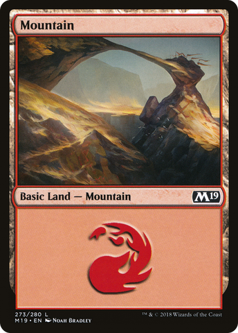 {B}[M19 273] Mountain (273) [Core Set 2019]