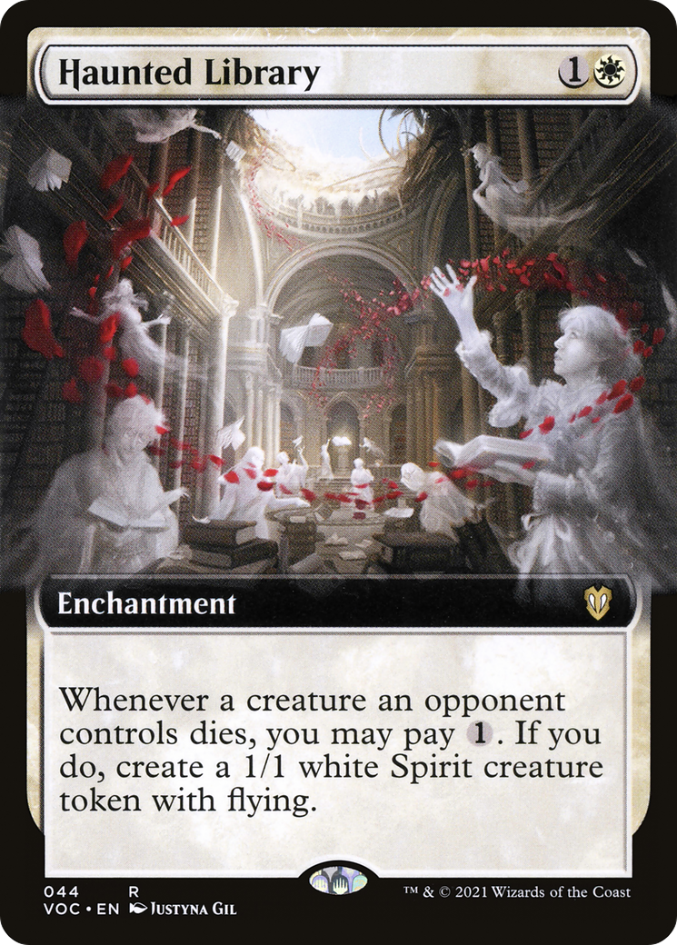 {R} Haunted Library (Extended Art) [Innistrad: Crimson Vow Commander][VOC 044]