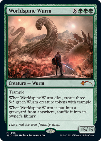 {R} Worldspine Wurm [Secret Lair Drop Series][SLD 1305]