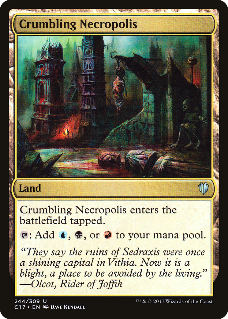 {C} Crumbling Necropolis [Commander 2017][C17 244]