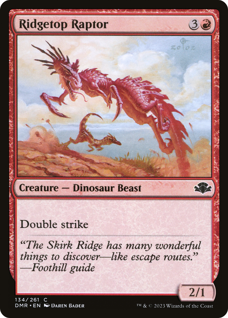 {C} Ridgetop Raptor [Dominaria Remastered][DMR 134]