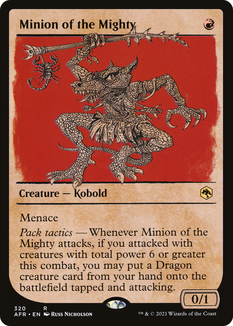 {R} Minion of the Mighty (Showcase) [Dungeons & Dragons: Adventures in the Forgotten Realms][AFR 320]