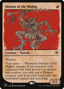 {R} Minion of the Mighty (Showcase) [Dungeons & Dragons: Adventures in the Forgotten Realms][AFR 320]