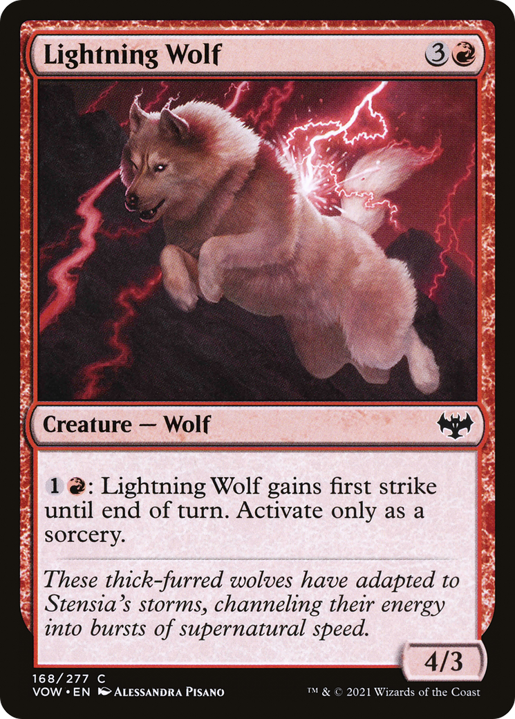{C} Lightning Wolf [Innistrad: Crimson Vow][VOW 168]