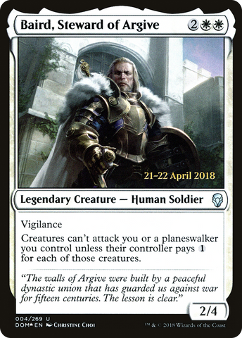 {C} Baird, Steward of Argive [Dominaria Prerelease Promos][PR DOM 004]