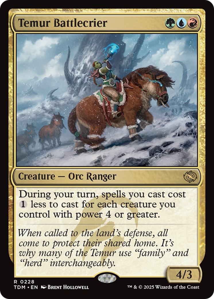 {@R} Temur Battlecrier [Tarkir: Dragonstorm][TDM 228]