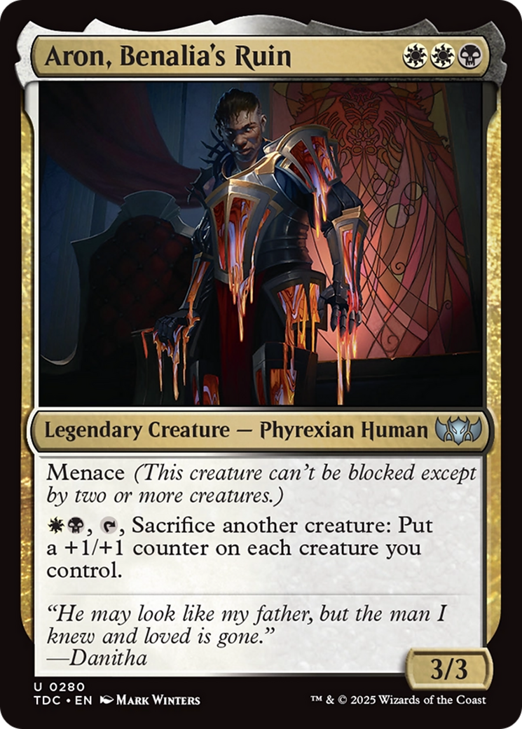 {C} Aron, Benalia's Ruin [Tarkir: Dragonstorm Commander][TDC 280]