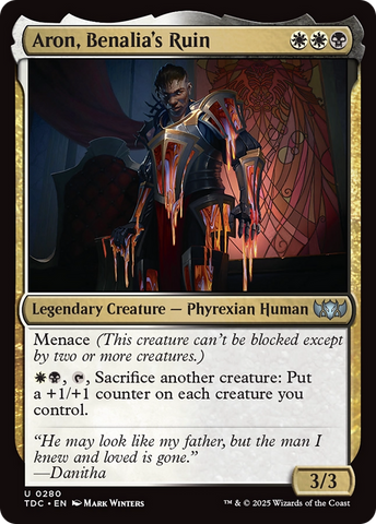{C} Aron, Benalia's Ruin [Tarkir: Dragonstorm Commander][TDC 280]