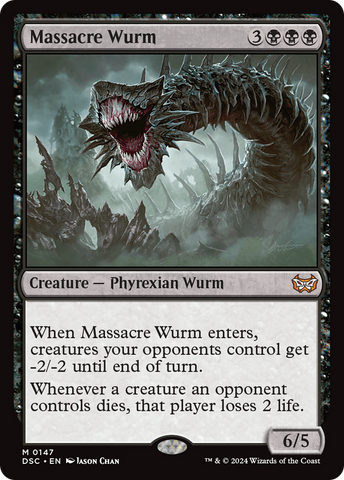 {R} Massacre Wurm [Duskmourn: House of Horror Commander][DSC 147]