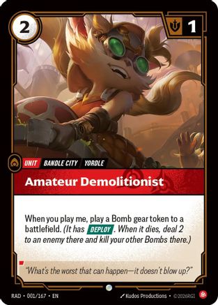 [RFB] Amateur Demolitionist (Foil) (001/167) - Radiance