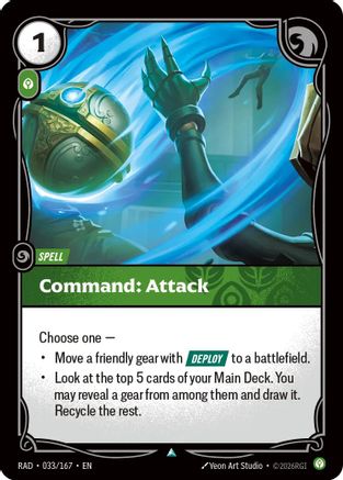 [RFB] Command: Attack (Foil) (033/167) - Radiance