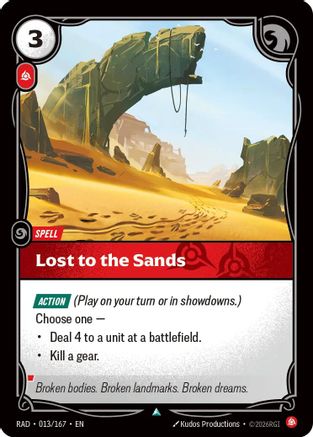 [RFB] Lost to the Sands (Foil) (013/167) - Radiance