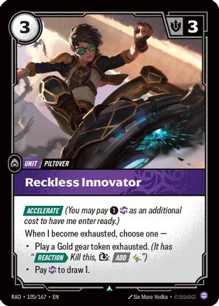 [RFB RAD] Reckless Innovator (Foil) (105/167) - Radiance