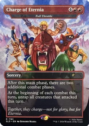 {R} Full Throttle - Charge of Eternia (Foil) [Secret Lair Drop Series] [SLD 7181]