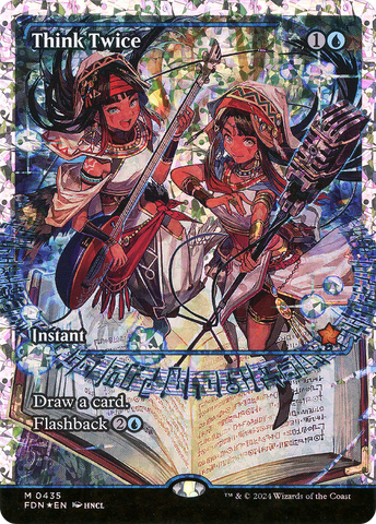 {@R} Think Twice (Showcase) (Fracture Foil) (Japanese) [Foundations][JP FDN 435]
