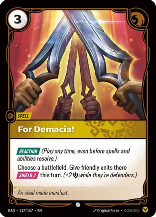 [RFB] For Demacia! (Foil) (117/167) - Radiance