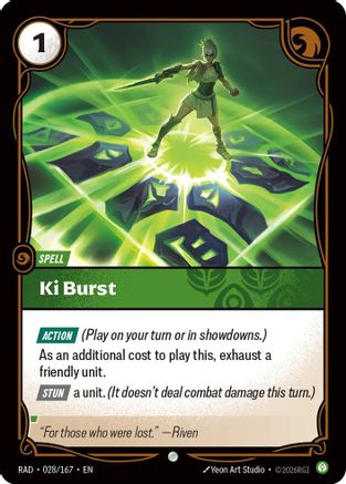 [RFB] Ki Burst (Foil) (028/167) - Radiance