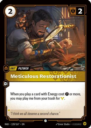 [RFB] Meticulous Restorationist (Foil) (120/167) - Radiance