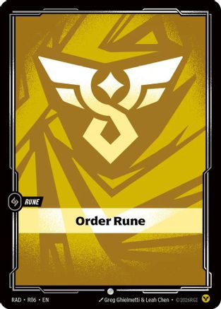 [RFB] Order Rune (Foil) (R06) - Radiance