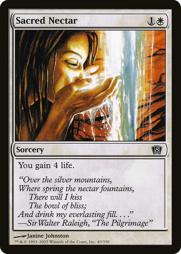 {C} Sacred Nectar [Eighth Edition][8ED 040]