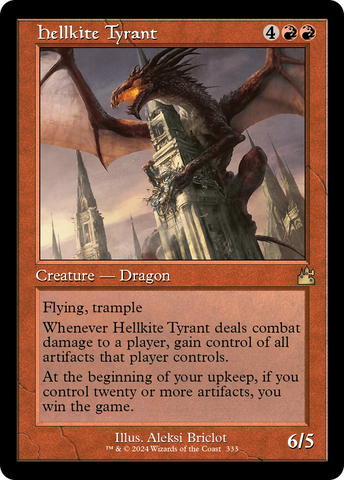 {R} Hellkite Tyrant (Retro Frame) [Ravnica Remastered][RVR 333]