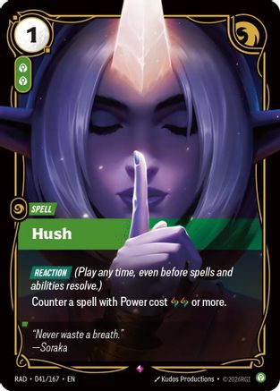 [RFB] Hush (Foil) (041/167) - Radiance