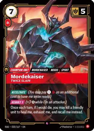 [RFB] Mordekaiser, Twice Slain (Foil) (020/167) - Radiance