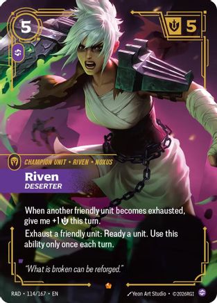 [RFB] Riven, Deserter (Foil) (114/167) - Radiance