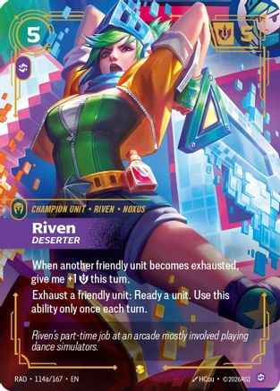 [RFB] Riven, Deserter (Alternate Art) (Foil) (114a/167) - Radiance