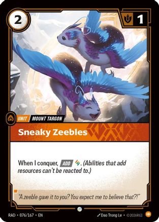 [RFB] Sneaky Zeebles (Foil) (076/167) - Radiance