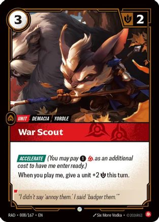 [RFB] War Scout (Foil) (008/167) - Radiance