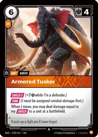 [RFB] Armored Tusker (078/167) - Radiance