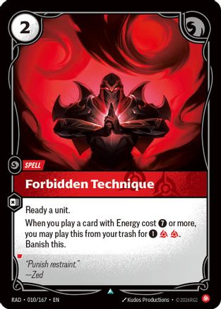 [RFB] Forbidden Technique (Foil) (010/167) - Radiance