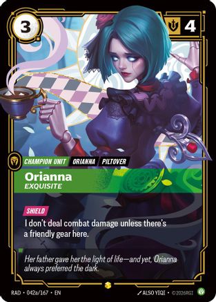 [RFB] Orianna, Exquisite (Alternate Art) (Foil) (042a/167) - Radiance
