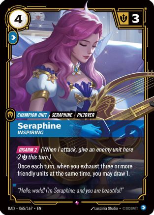 [RFB] Seraphine, Inspiring (Foil) (065/167) - Radiance
