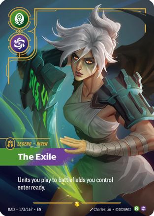 [RFB] Riven, The Exile (Overnumbered) (Foil) (173/167) - Radiance