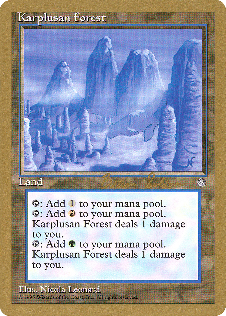 {R} Karplusan Forest (Brian Selden) [World Championship Decks 1998][GB WC98 BS356]