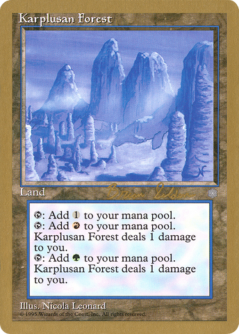 {R} Karplusan Forest (Brian Selden) [World Championship Decks 1998][GB WC98 BS356]