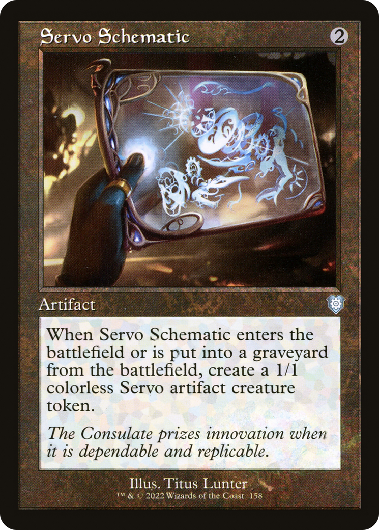 {C} Servo Schematic (Retro) [The Brothers' War Commander][BRC 158]