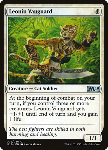 {C} Leonin Vanguard [Core Set 2019][M19 022]