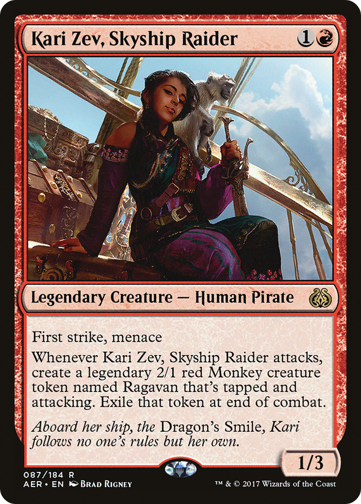 {R} Kari Zev, Skyship Raider [Aether Revolt][AER 087] - Misty Mountain Games
