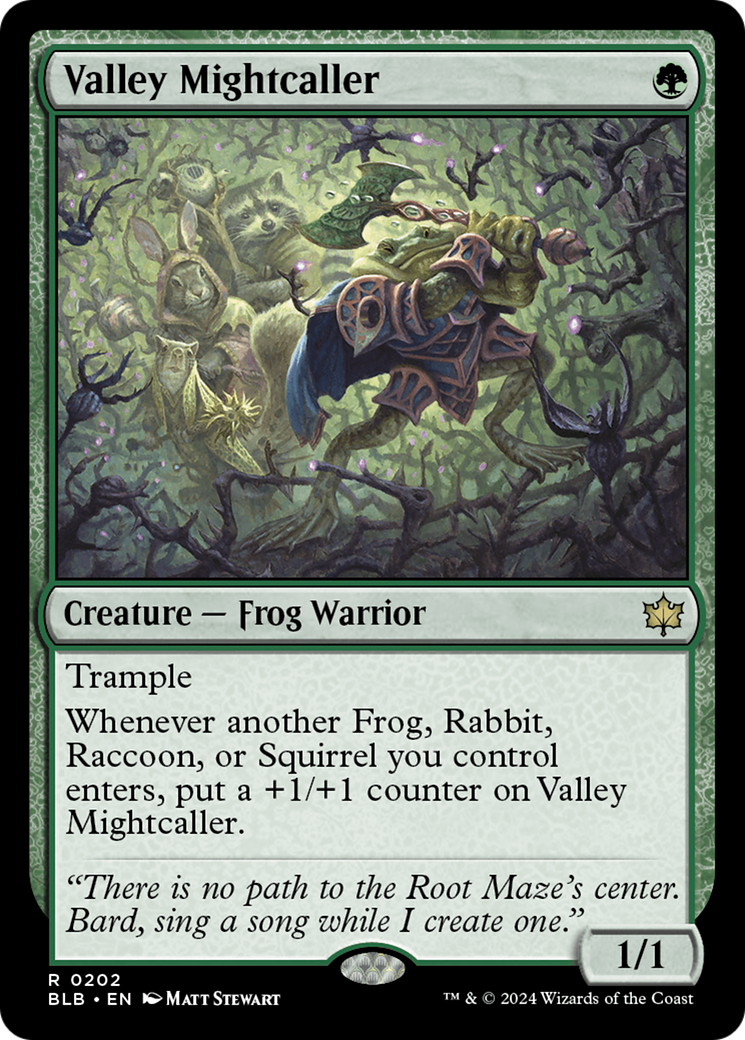 {@R} Valley Mightcaller [Bloomburrow][BLB 202]
