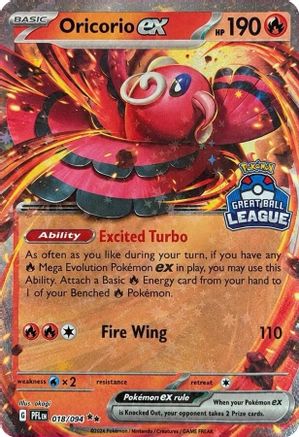 [PKM] Oricorio ex (Great Ball League) (018/094) Holofoil [Southeast Asia Exclusives]