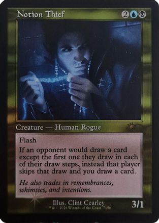 {R} Notion Thief (Retro Frame) (Foil) [Secret Lair Drop Series] [SLD 7156]